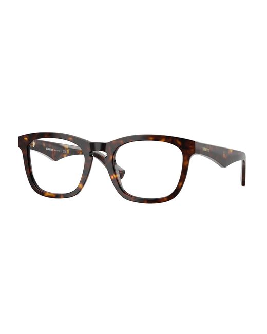Burberry Black Be2417 3002 Optical Frames Acetate Transparent Squared Normal for men