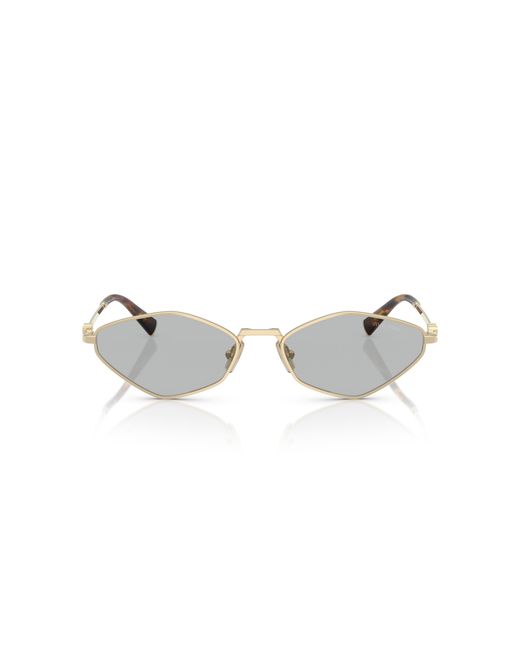 Miu Miu Black Mu 56Zs Zvn50K Sunglasses Metal Geometric Normal