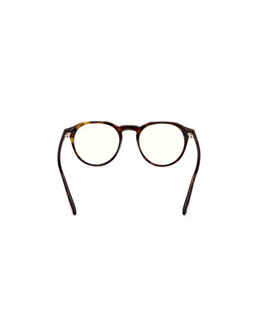 Tom Ford Black Ft5833-B 052 Optical Frames Acetate Round Normal for men