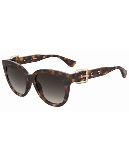 Moschino Black Mos143/S 05L/Ha Sunglasses Injected Butterfly Normal Shaded