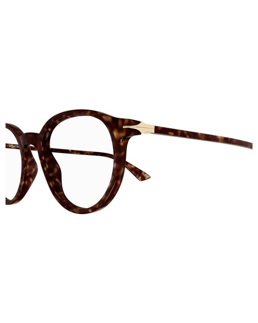 Montblanc Black Mb0340O 002 Optical Frames Acetate Transparent Squared for men