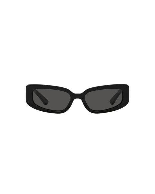 Dolce & Gabbana Black Dg4445 501/87 Sunglasses Acetate Cat Eye Normal