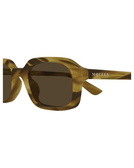 McQueen Black Am0558S 003 Sunglasses Acetate Squared for men