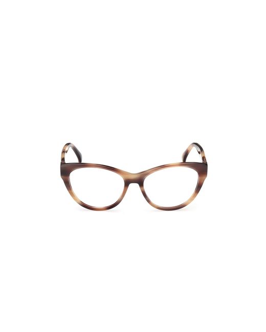 Max Mara Black Mm5205 047 Optical Frames Acetate Round Normal