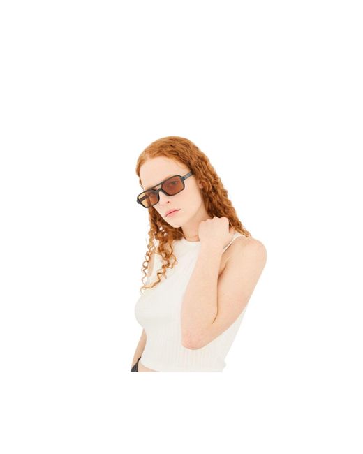 Retrosuperfuture Black 0N4 Vico Cat Sunglasses Acetate Squared Normal