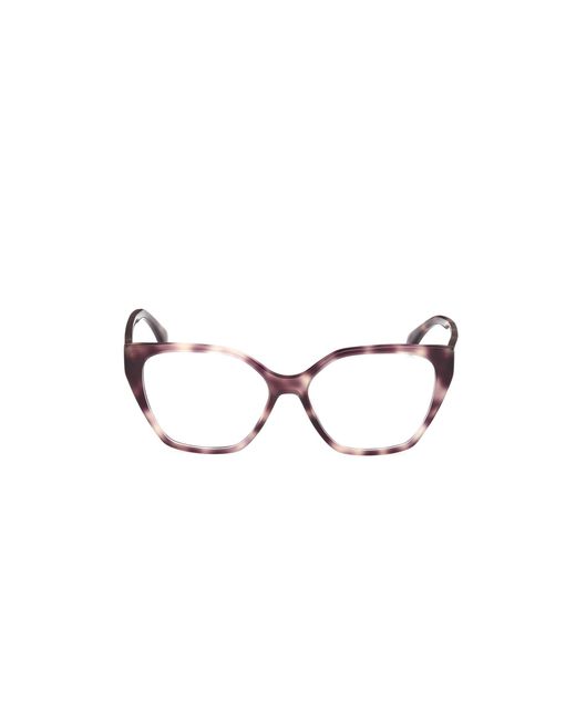 Max Mara Black Mm5085 055 Optical Frames Acetate Geometric Normal