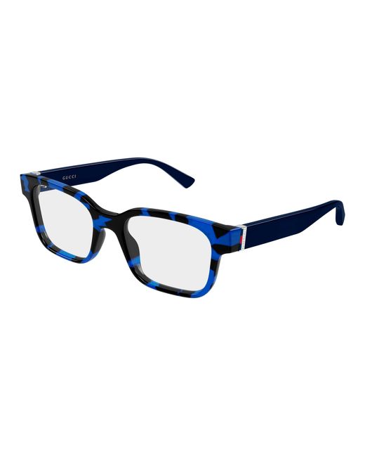 Gucci Black Gg2087O 008 Optical Frames Injected Transparent Squared for men