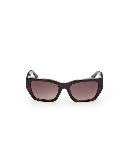 Guess Black Gu00293 52F Sunglasses Injected Squared Normal