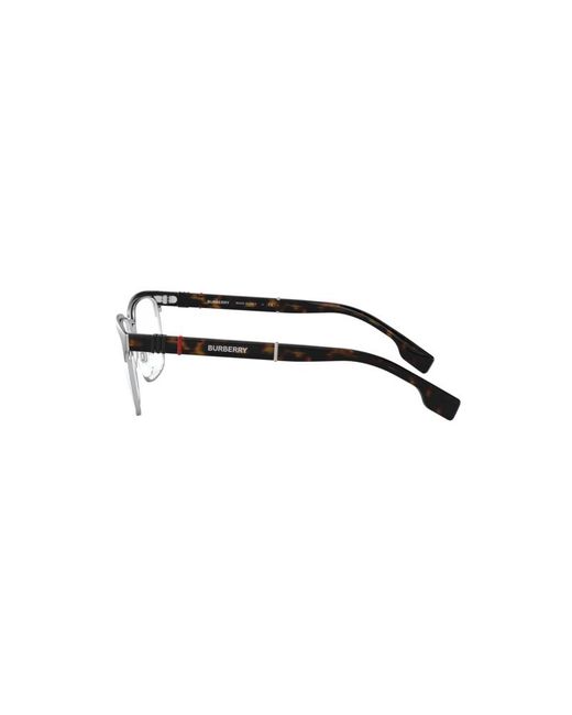 Burberry Black Be1348 Alba 1307 Optical Frames Metal Transparent Squared Normal for men