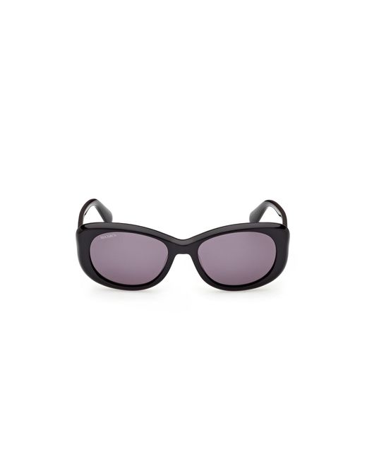 MAX&Co. Black Mo0155 01A Sunglasses Acetate Smoke Butterfly Normal