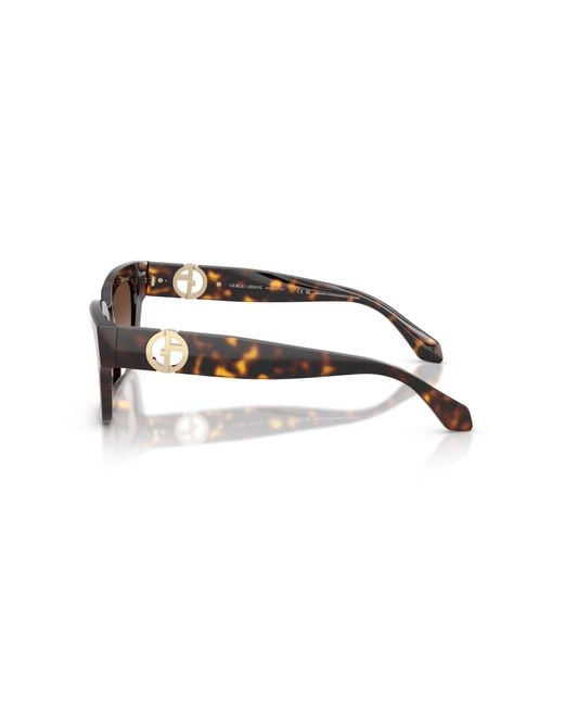 Giorgio Armani Black Ar8246U 587913 Sunglasses Acetate Cat Eye Normal Shaded