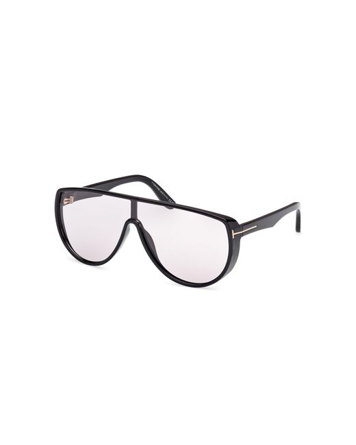 Tom Ford Black Ft1182 Achilles 01A Sunglasses Injected Smoke Mask Photochromatic for men