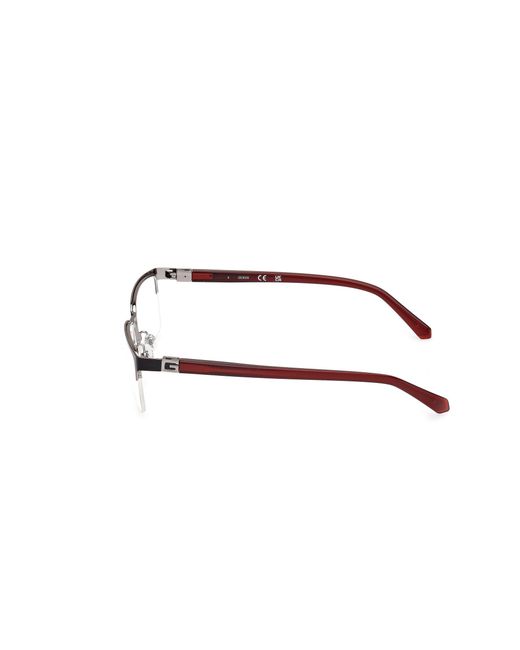 Guess Black Gu50191 002 Optical Frames Metal Squared Normal for men