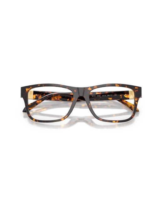 Versace Black Ve3380 5514 Optical Frames Acetate Squared Normal for men