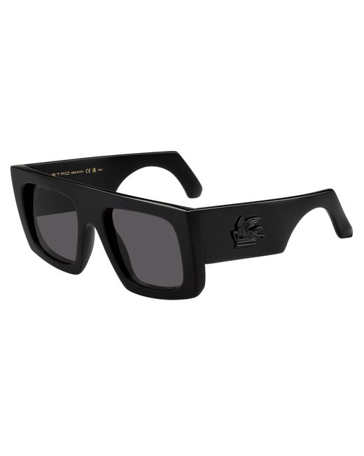 Etro Black Screen 807/Ir Sunglasses Plastic Squared Normal