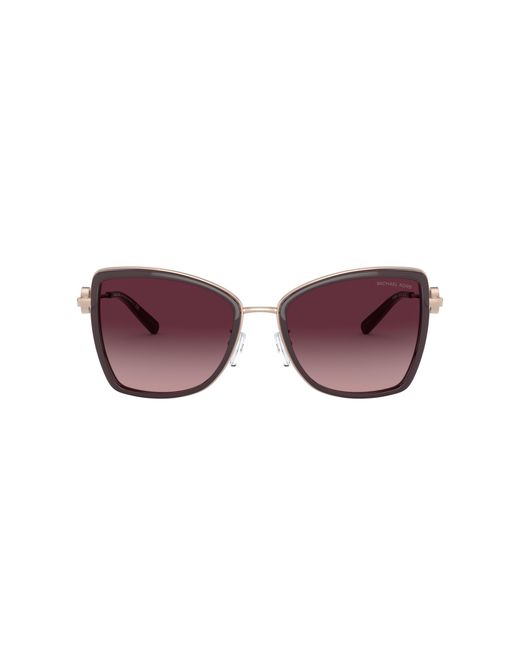 Michael Kors Black Mk1067B Corsica 11088H Sunglasses Metal Bordeaux Butterfly Normal Shaded