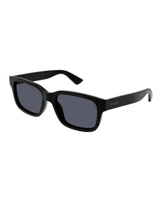Gucci Black Gg1583S 001 Sunglasses Injected Squared for men