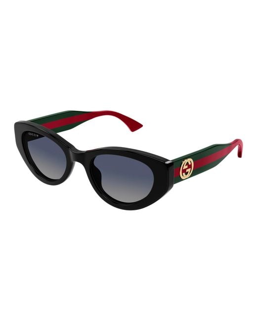 Gucci Black Gg1862S 005 Sunglasses Acetate Cat Eye