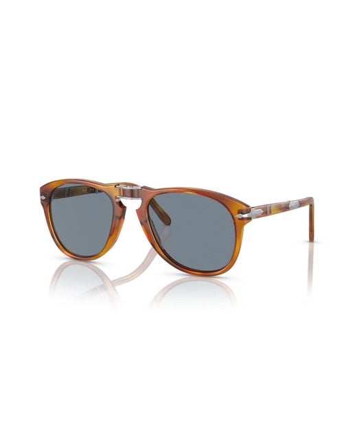 Persol Black Po0714Sm 96/56 Sunglasses Acetate Pilot Normal for men