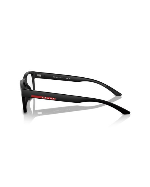 Prada Linea Rossa Black Ps 04Qv Dg01O1 Optical Frames Injected Squared Normal for men