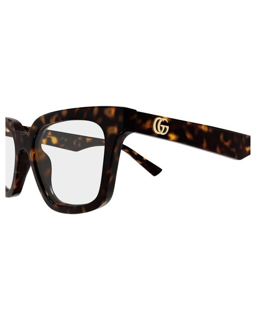 Gucci Black Gg2181O 002 Optical Frames Acetate Transparent Geometric