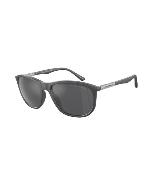 Emporio Armani Gray Ea4201 51266G Sunglasses Injected Pillow Mirrored for men