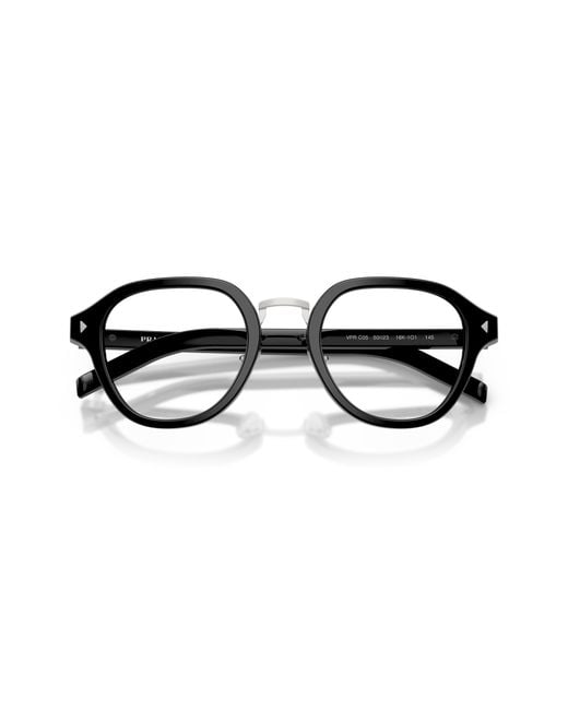 Prada Black Pr C05V 16K1O1 Optical Frames Acetate Pantos Normal for men