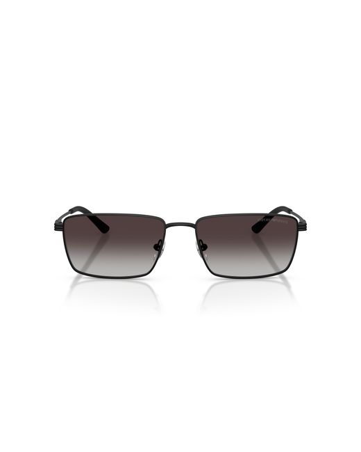 Emporio Armani Black Ea2169 30018G Sunglasses Metal Squared Normal Shaded for men