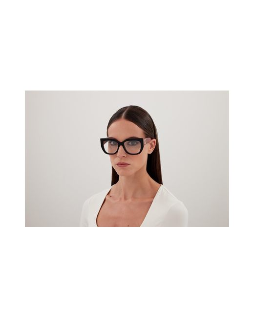 Gucci Black Gg1846O 003 Optical Frames Acetate Transparent Butterfly