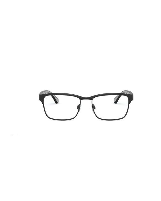 Emporio Armani Black Ea1098 3014 Optical Frames Metal Transparent Squared Normal for men