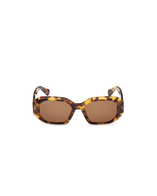 MAX&Co. Black Mo0152 53E Sunglasses Acetate Geometric Normal