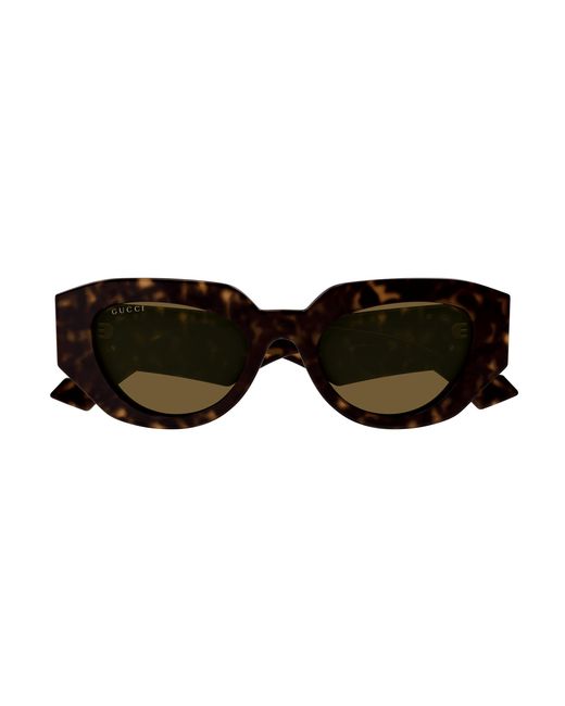 Gucci Black Gg1421S 002 Sunglasses Acetate Geometric