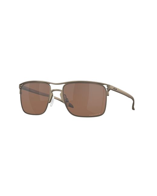 Oakley Black Oo6048 Holbrook Ti 604808 Sunglasses Titanium Squared Polarized Prizm for men