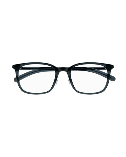 Montblanc Black Mb0418Oj 002 Optical Frames Transparent Squared for men