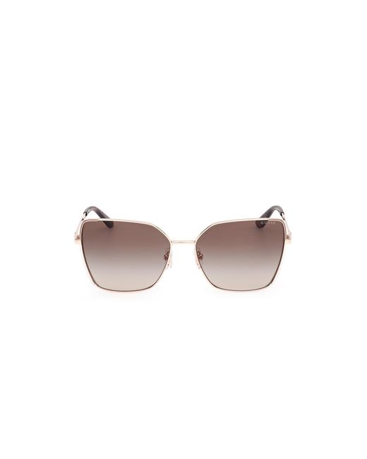 Guess Black Gu00192 28F Sunglasses Metal Butterfly Normal