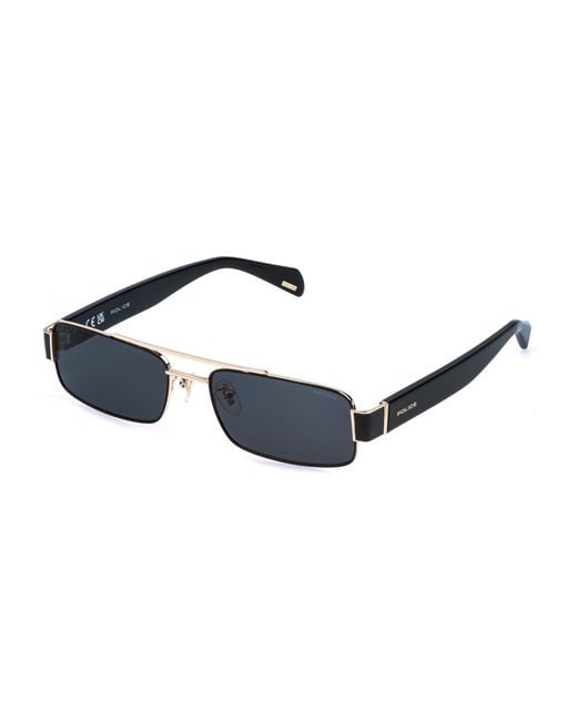 Police Black Splr95 Invictus 1 301 Sunglasses Metal Smoke Squared Normal