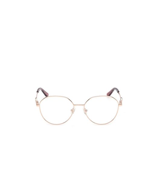 Guess Black Gu50348 028 Optical Frames Metal Round Normal