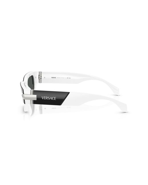 Versace Black Ve4465 545987 Sunglasses Acetate Squared Normal for men