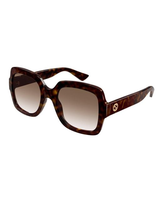 Gucci Black Gg1337S 003 Sunglasses Plastic Oversize Shaded