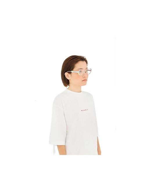 Marni Black Q4M Tarassqa Optical Frames Metal Round