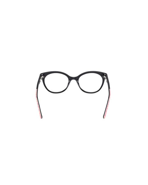 Guess Black Gu50267 001 Optical Frames Acetate Round Normal