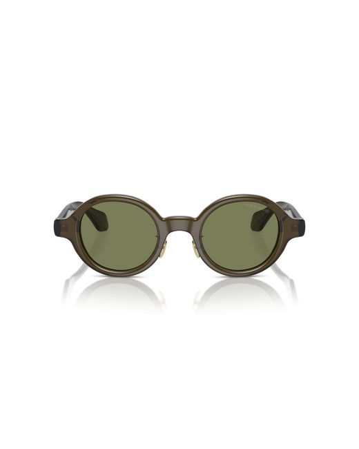 Giorgio Armani Green Ar8205 60612A Sunglasses Acetate Round Normal for men