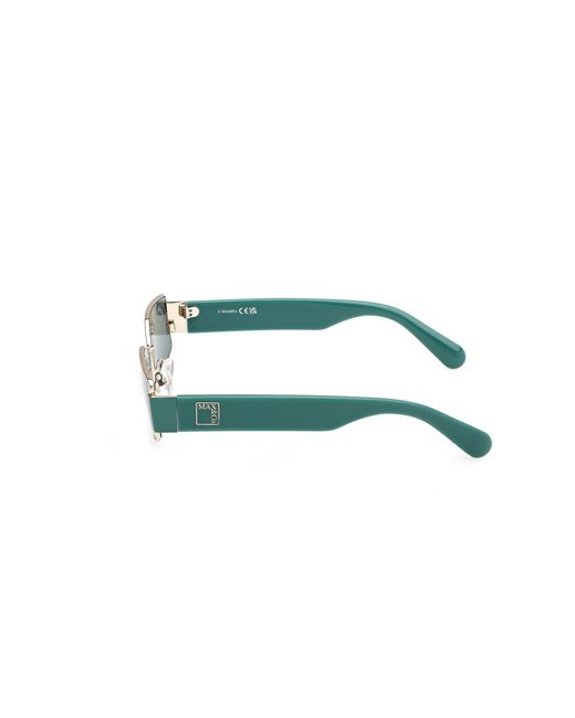 MAX&Co. Blue Mo0128 32N Sunglasses Metal Squared Normal