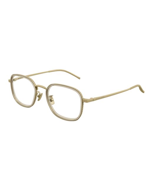 Bottega Veneta Black Bv1427Oa 003 Optical Frames Titanium Transparent Squared