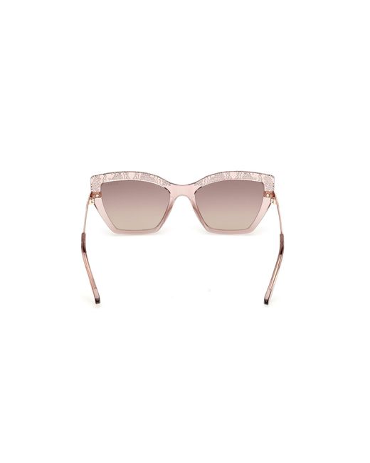 Guess Black Gu00216 57F Sunglasses Injected Squared Normal