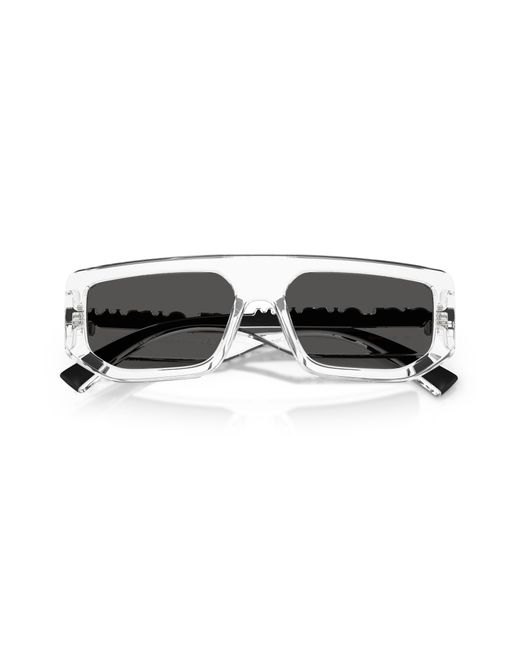 Dolce & Gabbana Black Dg6203 313387 Sunglasses Injected Squared Normal