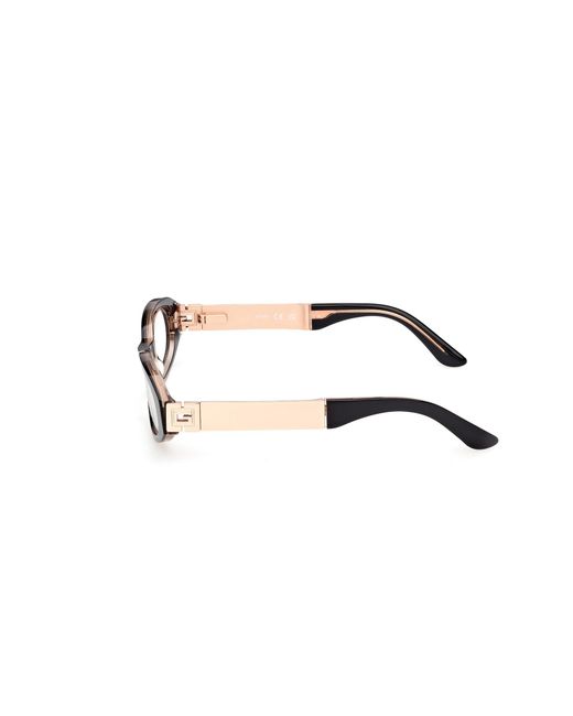 Guess Black Gu50315 001 Optical Frames Acetate Round Normal