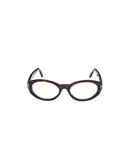 Tom Ford Black Ft6067-B 052 Optical Frames Acetate Round Normal