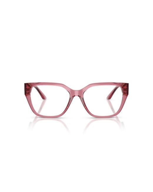 Versace Black Ve3387U 5234 Optical Frames Injected Transparent Squared Normal