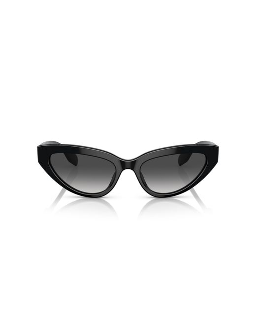 Burberry Black Be4373U Debbie 30018G Sunglasses Acetate Cat Eye Normal Shaded